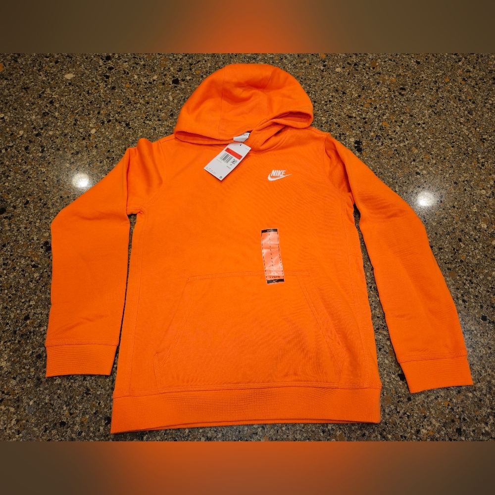 Nike youth Large orange hoodie
